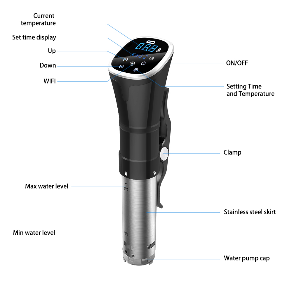 Sous Vide Immersion Circulator Wifi - Circulador de inmersión con control Wifi
