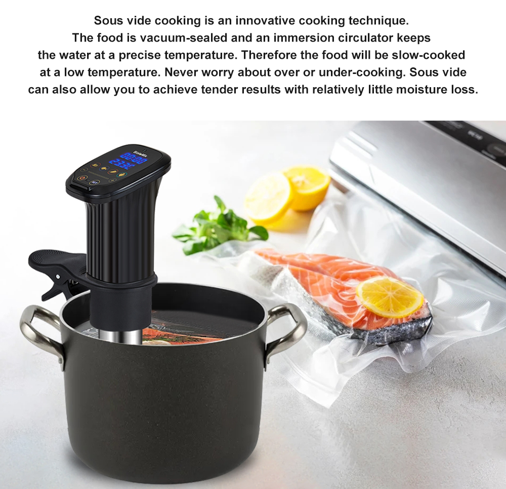 Sous Vide Immersion Circulator Wifi - Circulador de Inmersión con Temporizador Digital,