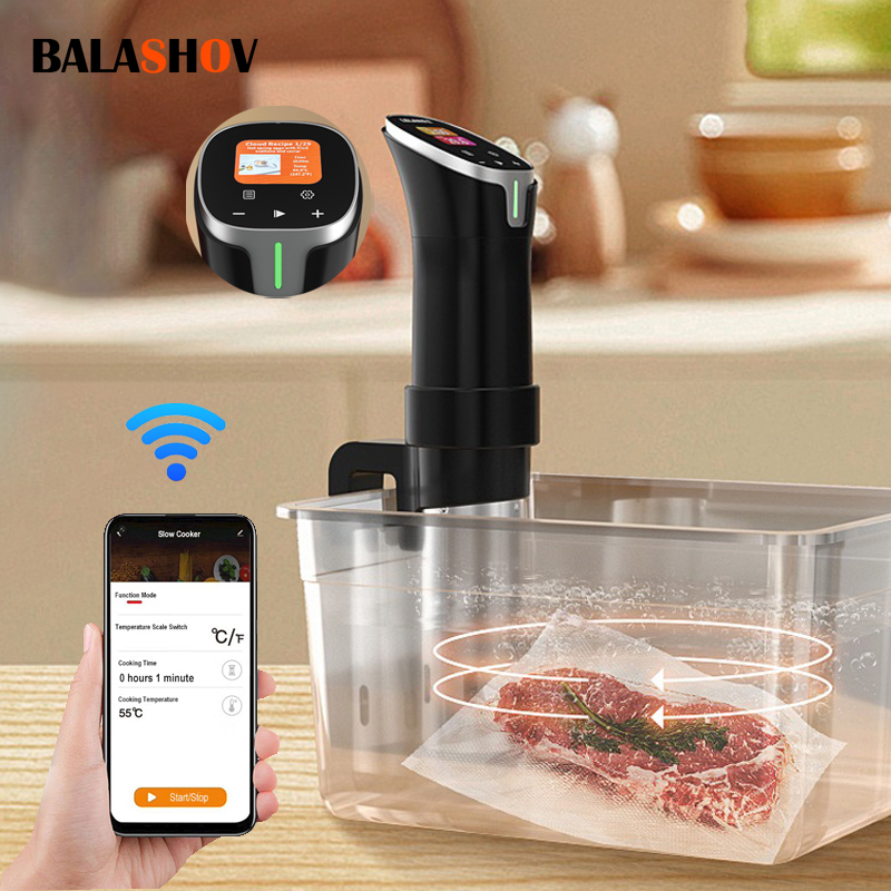 Sous Vide Immersion Circulator Wifi - Cocina Sous Vide WIFI, 1100W, pantalla