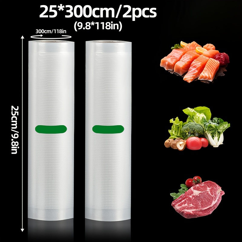 Vacuum Sealer Machine For Sous Vide - Paquete de 2 Rollos de Bolsas