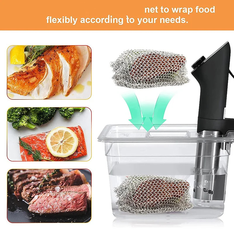 Sous Vide Weights Food Grade - Peso del fregadero de acero inoxidable,