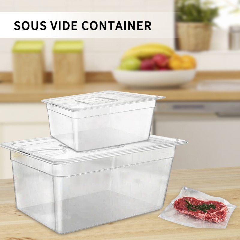 Sous Vide Container With Lid 11L - Contenedor Sous Vide de 6L/11L/25L con