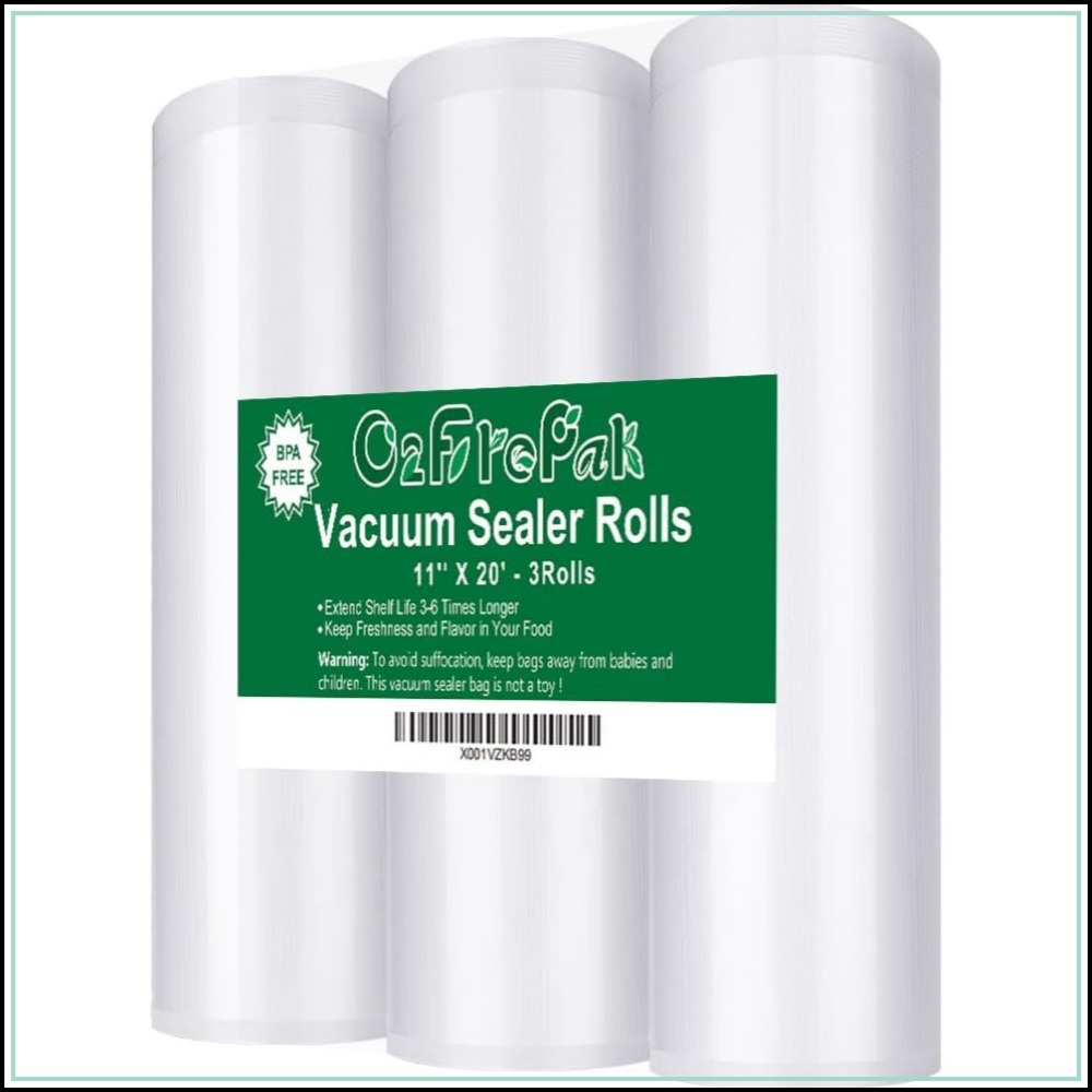 Vacuum Sealer Bags Rolls Bpa Free - Paquete de 3 Rollos de Bolsas