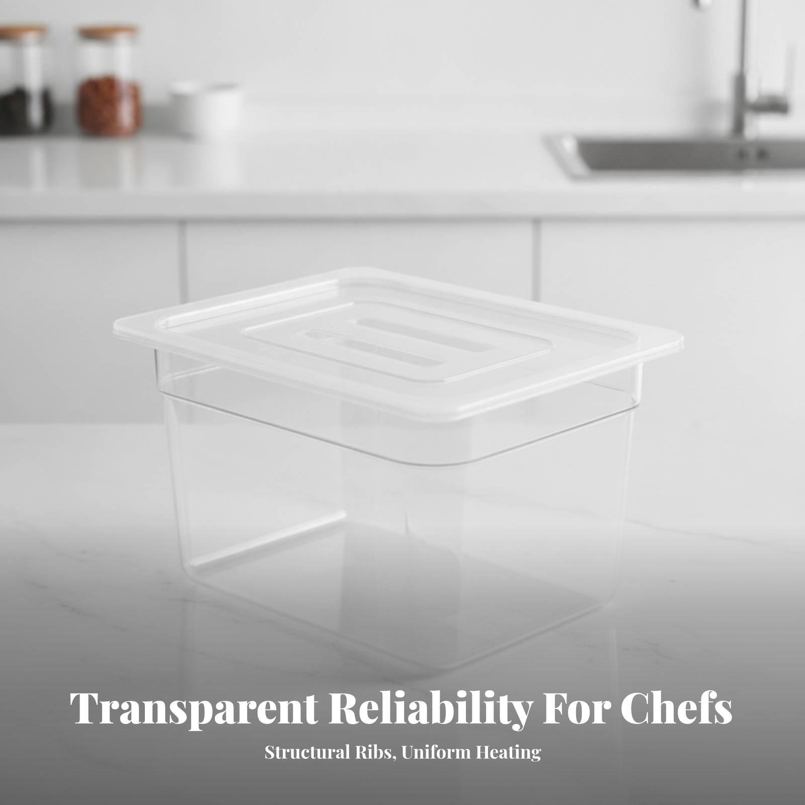 Recipiente transparente de 11  - Sous Vide Container With Lid 11L reseña y precio
