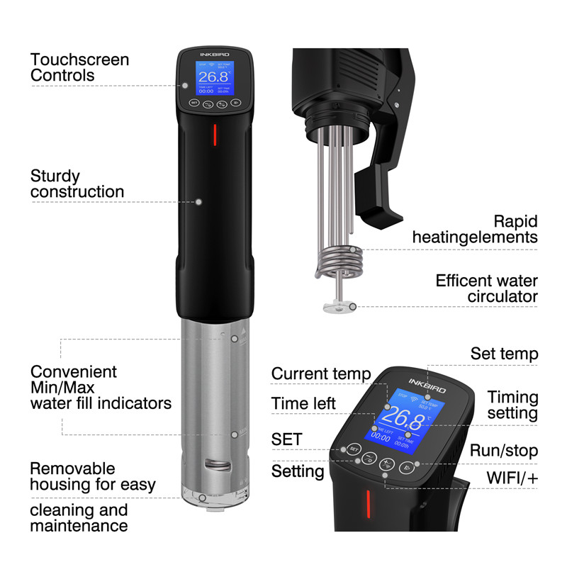 INKBIRD-cocina Sous Vide de 10 - Sous Vide Immersion Circulator Wifi reseña y precio
