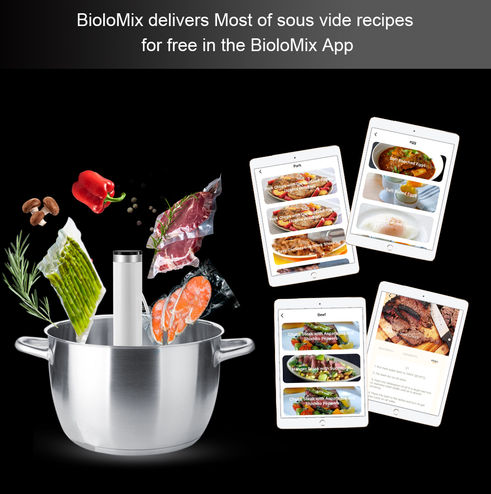 BioloMix-cocina Sous Vide inte - Sous Vide Immersion Circulator Wifi reseña y precio