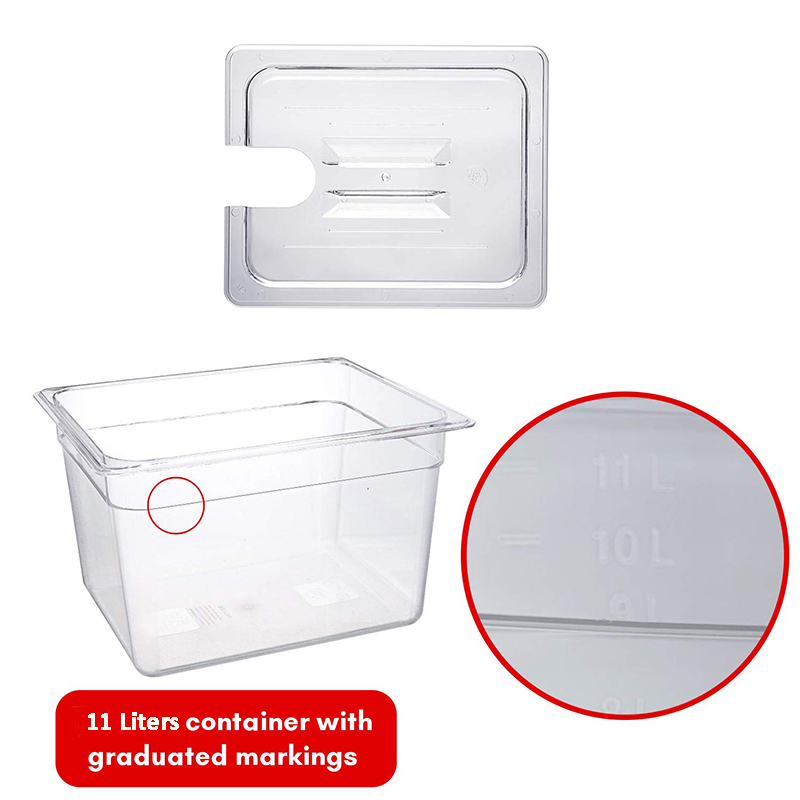 BioloMix-recipiente de baño So - Sous Vide Container With Lid 11L reseña y precio