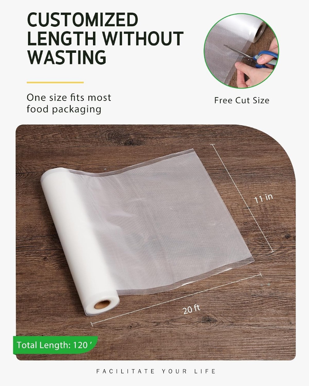6 Rollos de Bolsas para Envasa - Vacuum Sealer Bags Rolls Bpa Free reseña y precio