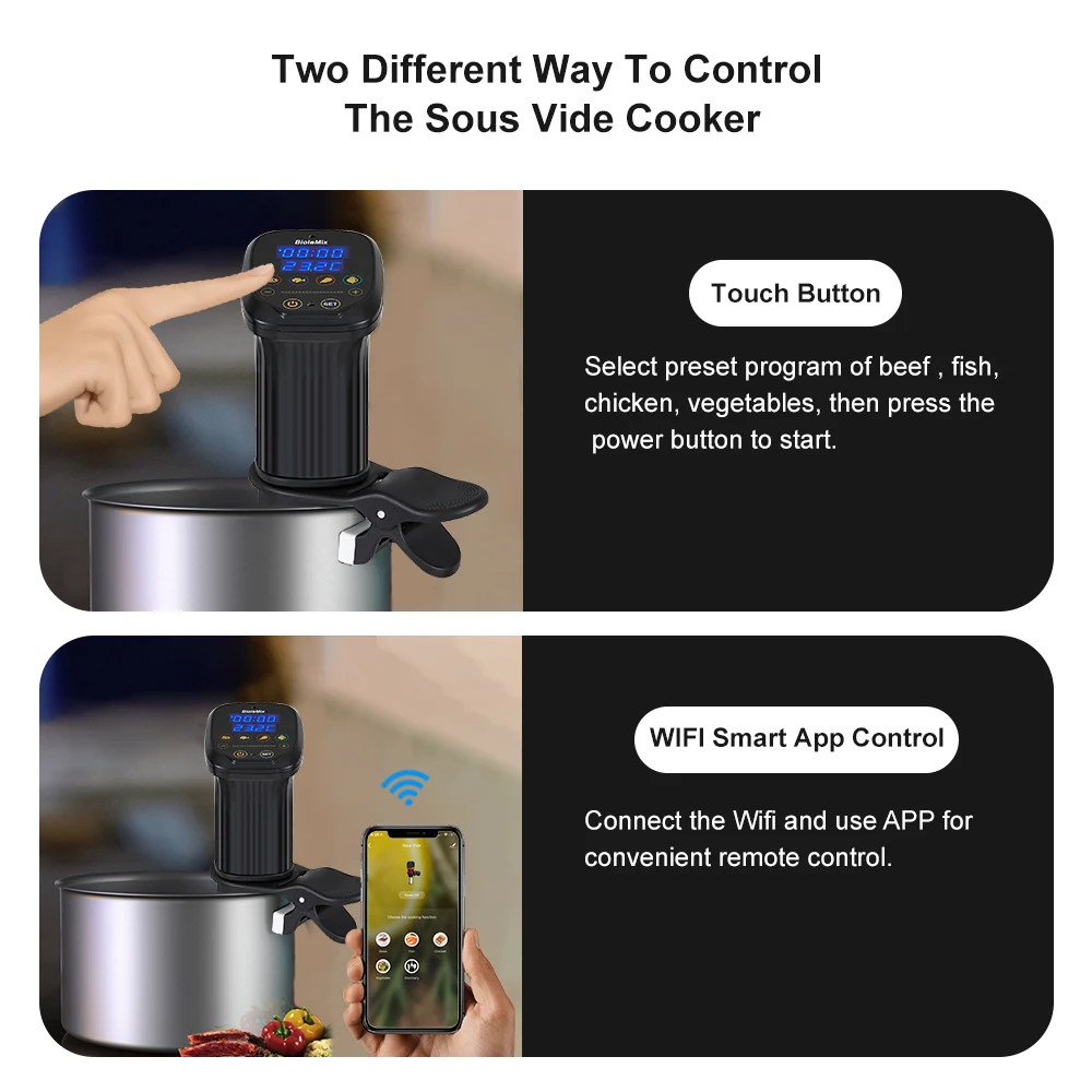 Circulador de Inmersión con Te - Sous Vide Immersion Circulator Wifi reseña y precio