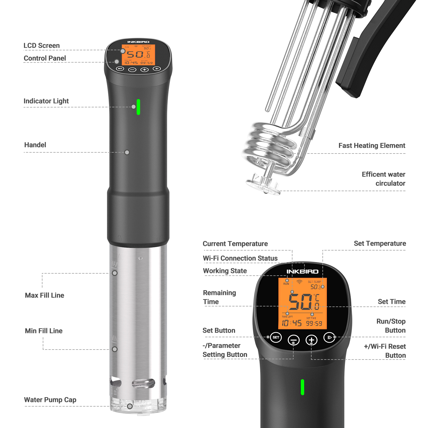 INKBIRD-cocina de precisión cu - Sous Vide Immersion Circulator Wifi reseña y precio