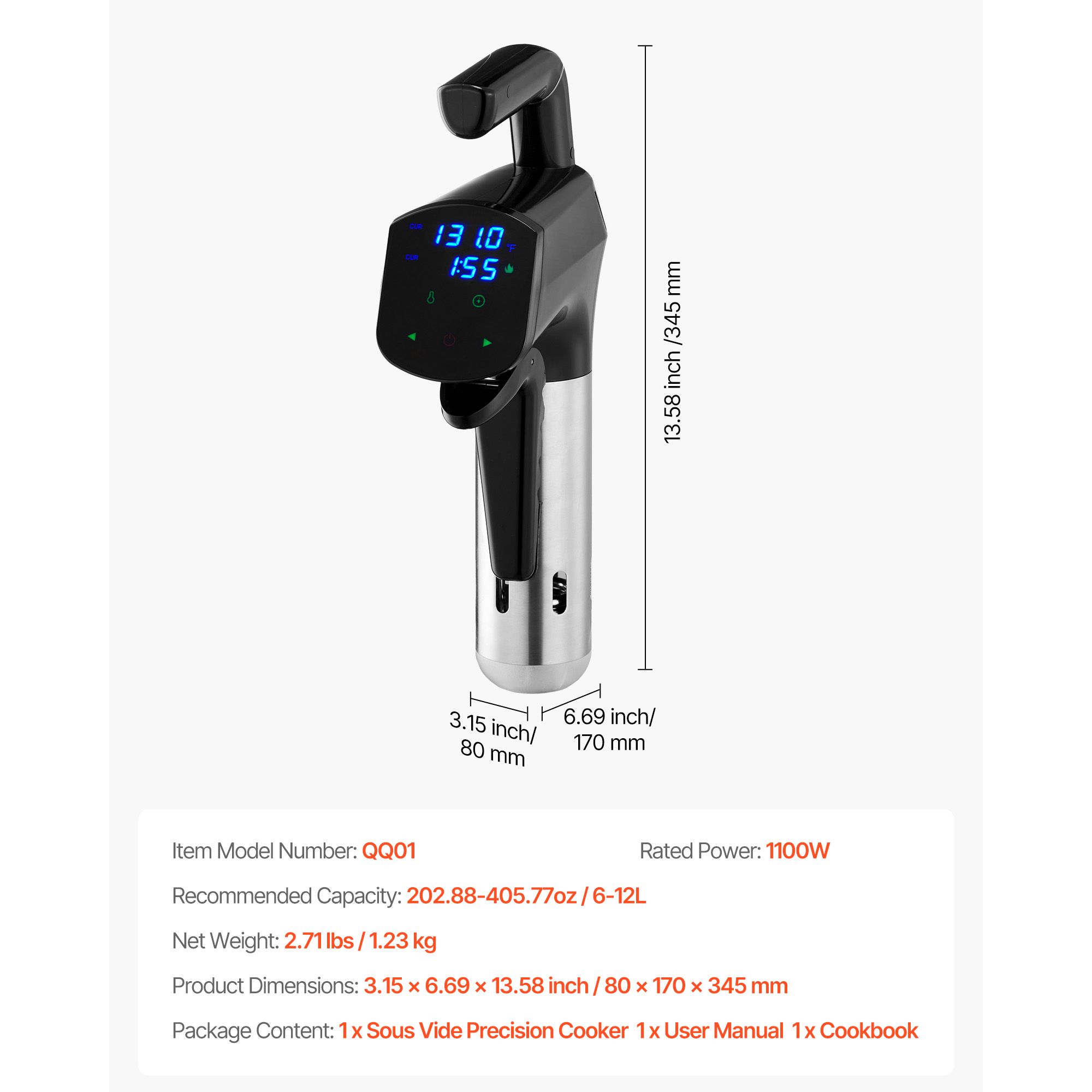 Cocedor Sous Vide de Precisión - Sous Vide Precision Cooker 1100W reseña y precio