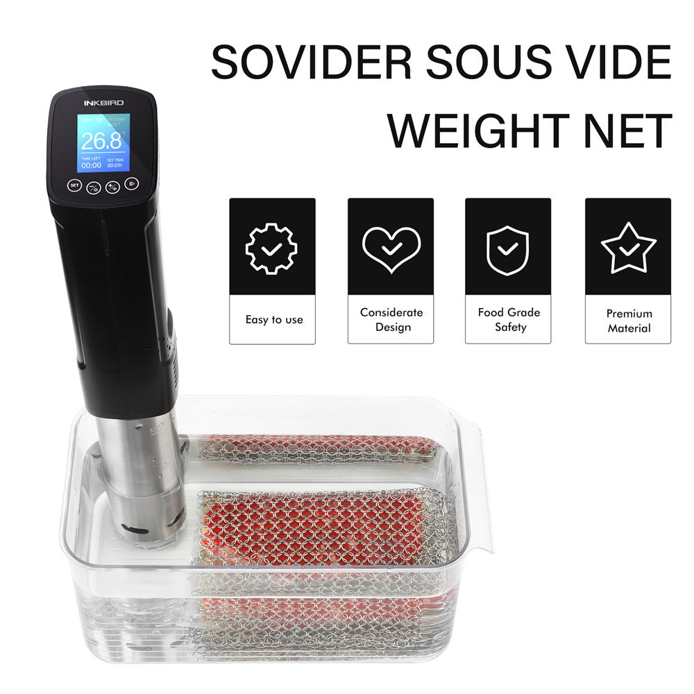 SOVIDER-plomos de malla de ace - Sous Vide Weights Food Grade reseña y precio