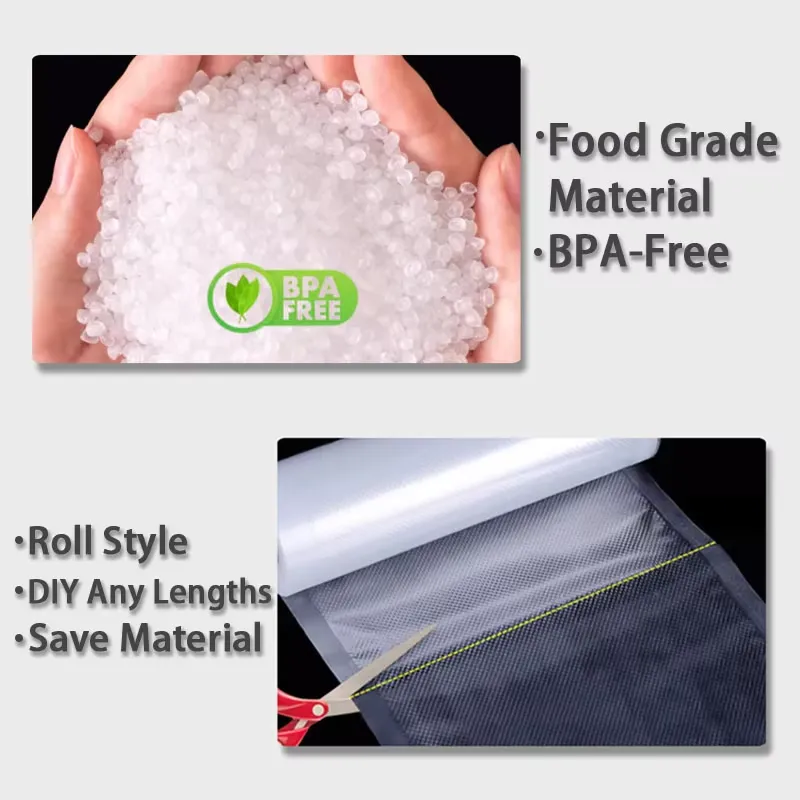 Juego de 5 Rollos de Bolsas pa - Vacuum Sealer Bags Rolls Bpa Free reseña y precio