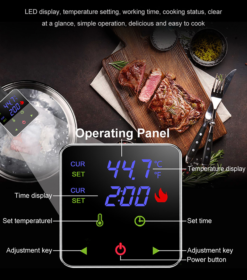 Olla de precisión Sous Vide, k - Sous Vide Precision Cooker 1100W reseña y precio