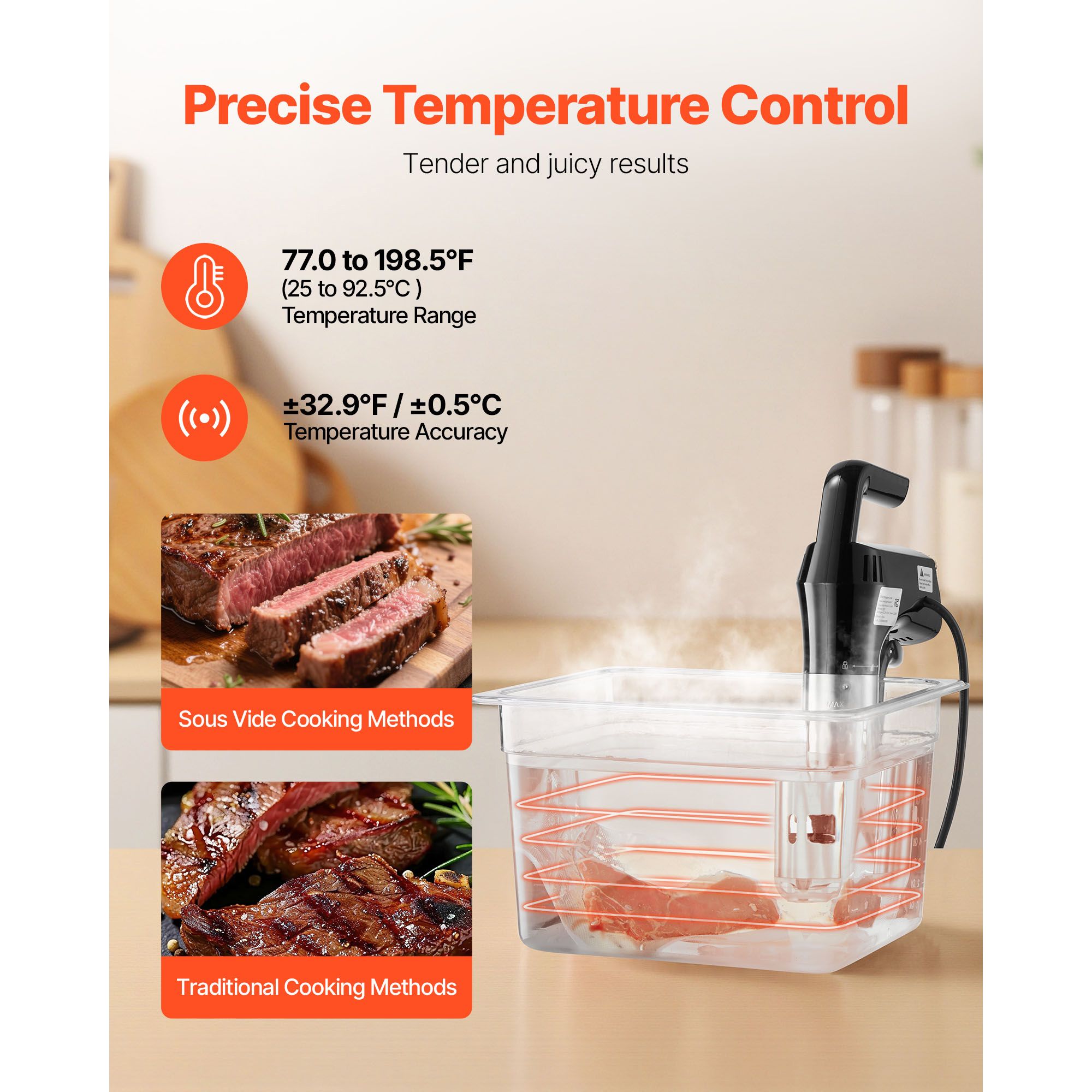 Cocedor Sous Vide de Precisión - Sous Vide Precision Cooker 1100W reseña y precio
