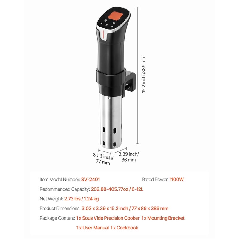 Olla de Cocción Sous-Vide de P - Sous Vide Precision Cooker 1100W reseña y precio