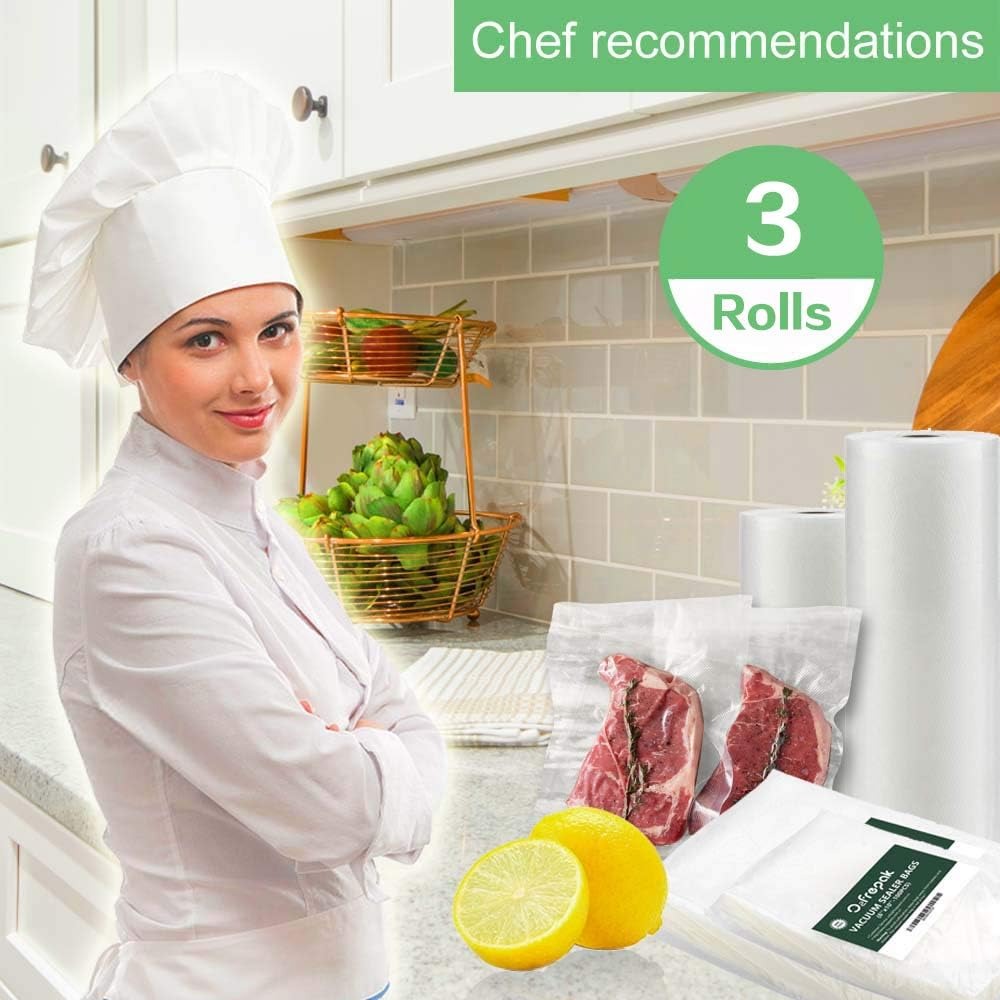 Paquete de 3 Rollos de Bolsas  - Vacuum Sealer Bags Rolls Bpa Free reseña y precio