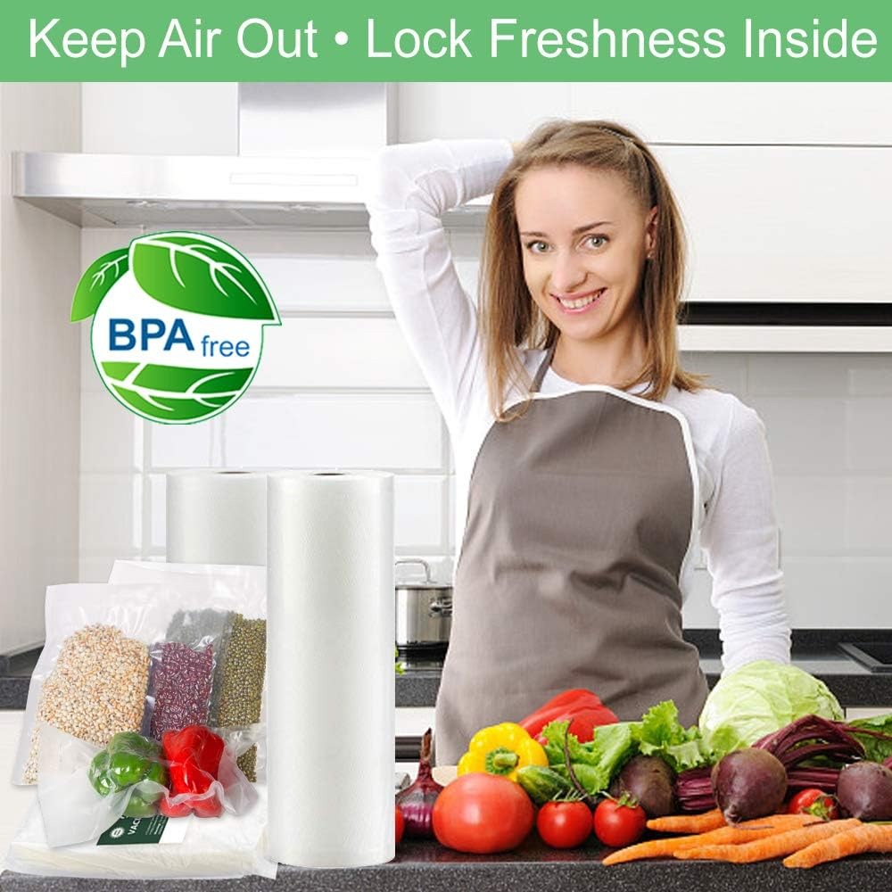 Paquete de 3 Rollos de Bolsas  - Vacuum Sealer Bags Rolls Bpa Free reseña y precio