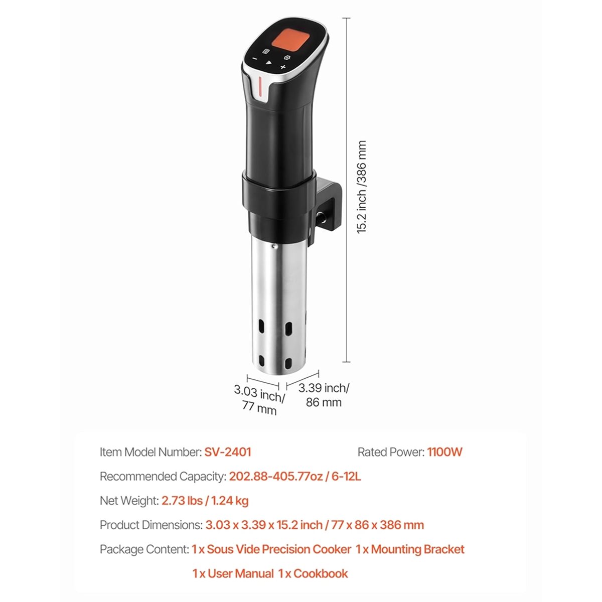Olla de Cocción Sous Vide, 110 - Sous Vide Immersion Circulator Wifi reseña y precio