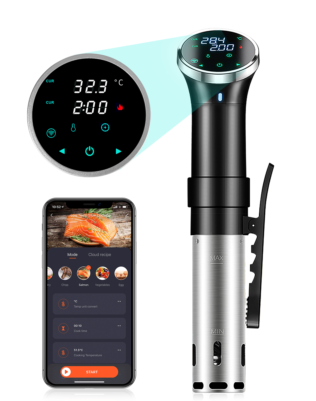 Cocedor Sous Vide de 1100W, Ci - Sous Vide Precision Cooker 1100W reseña y precio
