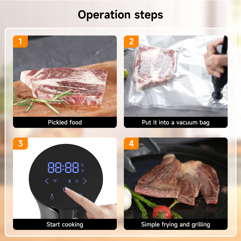 Cocina Sous Vide de 1100W, dis - Sous Vide Precision Cooker 1100W reseña y precio